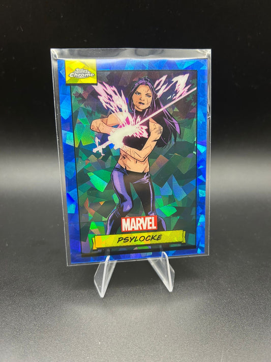 2024 Topps Chrome Marvel Psylocke Sapphire Base