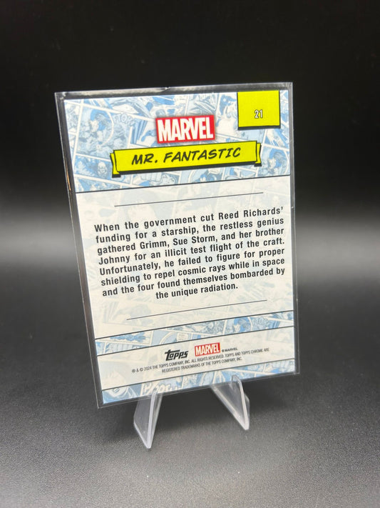 2024 Topps Chrome Marvel Mr Fantastic Sapphire Base