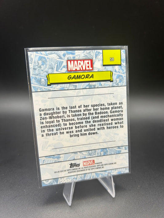 2024 Topps Chrome Marvel Gamora Sapphire Base