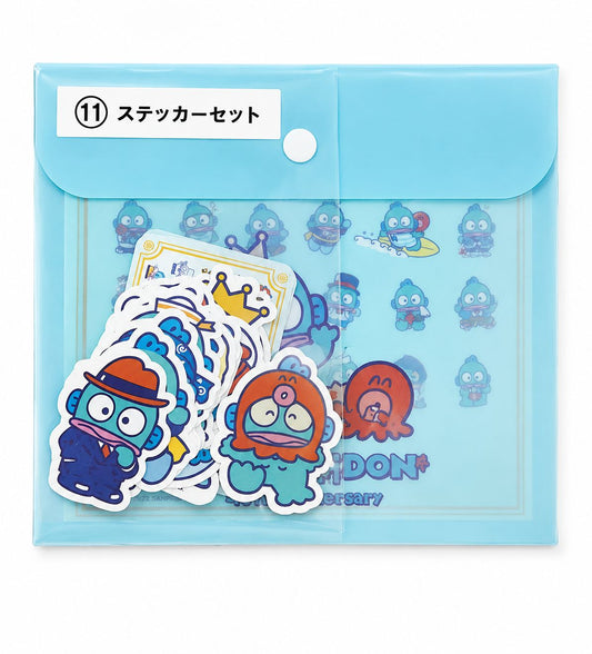 Hangyodon Stickers & Storage Envelope Japanese Sanrio