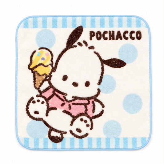 Pochacco Blue Polka Japanese Sanrio Face Cloth
