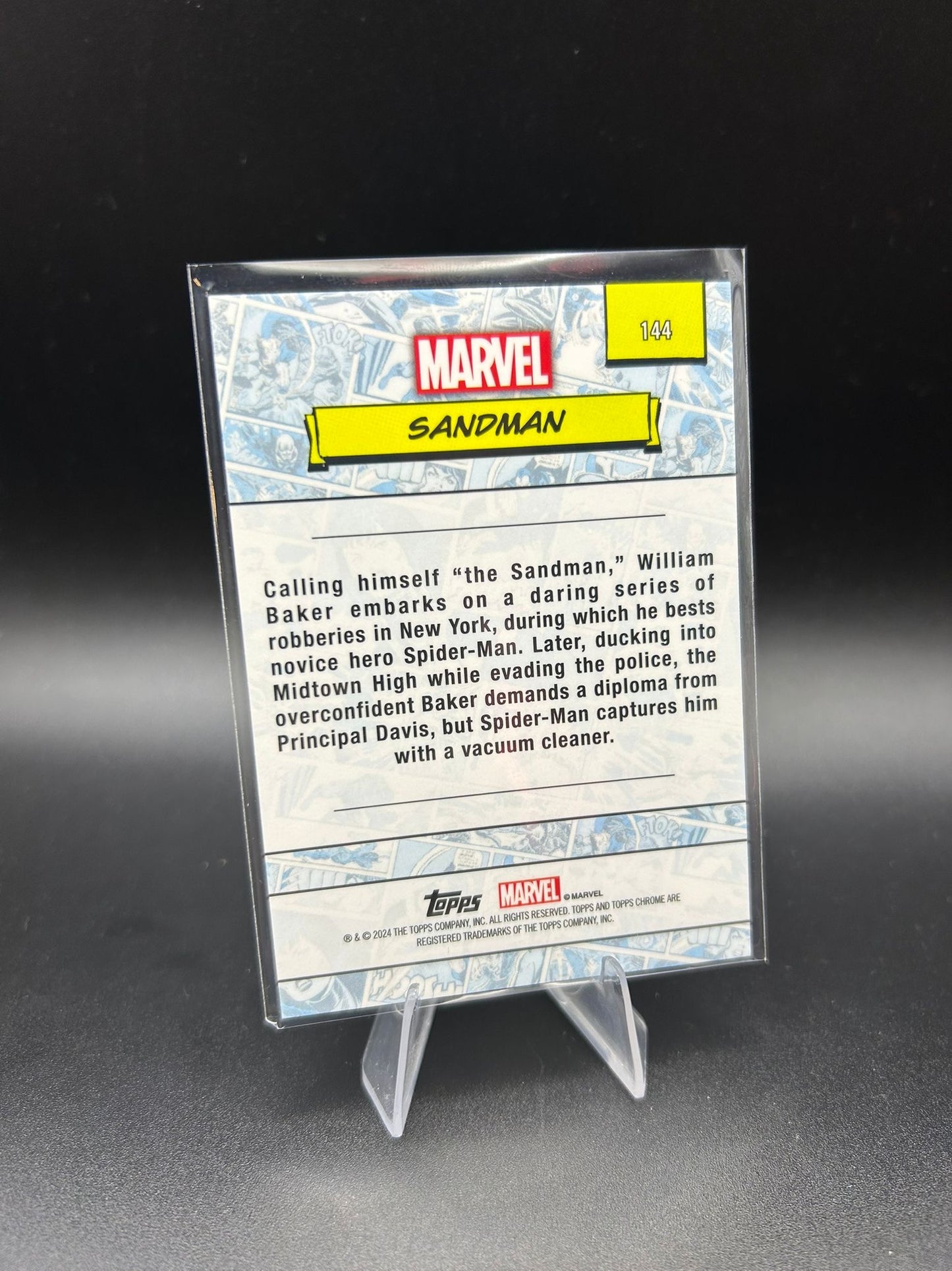 2024 Topps Chrome Marvel Sandman Sapphire Base