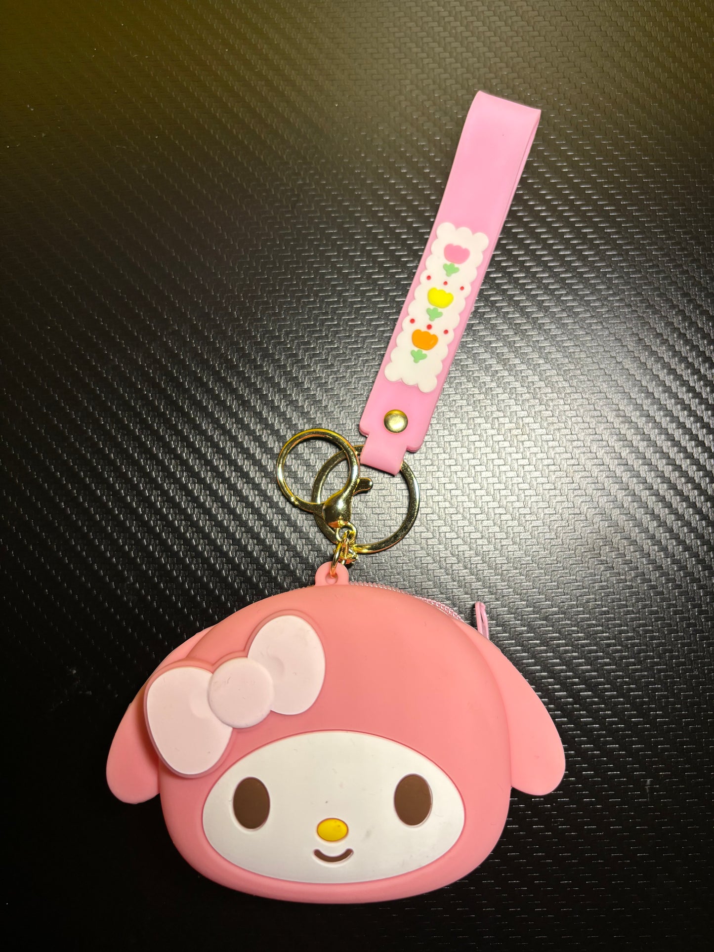 Character Silicone Purse Keychain