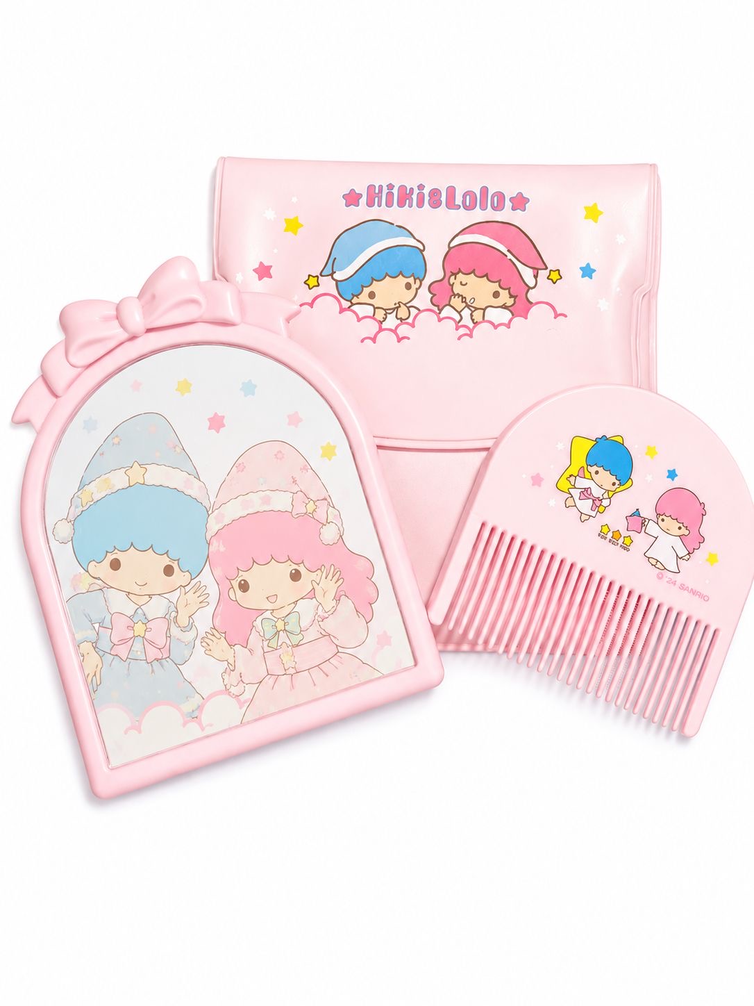 Twin Stars Compact Mirror & Comb Japanese Sanrio Set