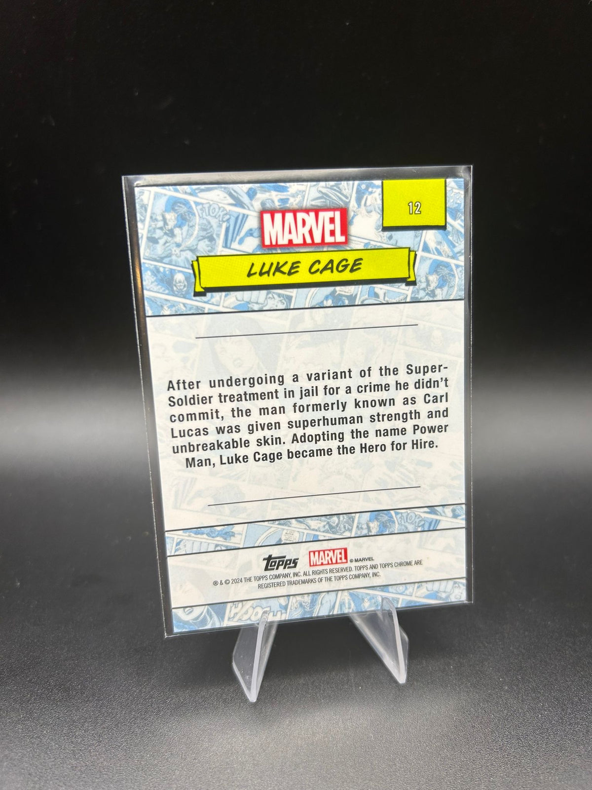 2024 Topps Chrome Marvel Luke Cage Sapphire Base