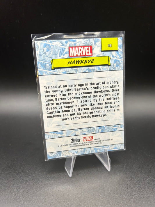 2024 Topps Chrome Marvel Hawkeye Sapphire Base