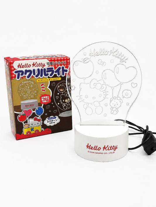 Hello Kitty USB Bedside Japanese Sanrio Acrylic Lamp