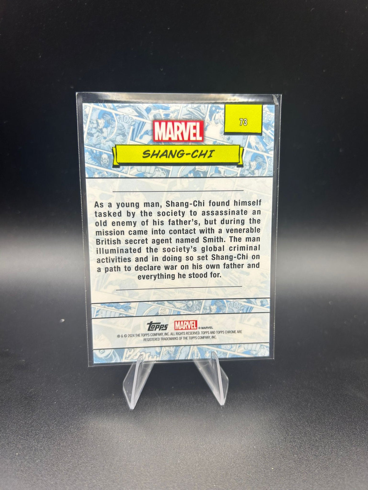 2024 Topps Chrome Marvel Shang-Chi Sapphire Base
