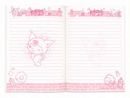 Pink Kuromi Graffiti A5 Sanrio Notebook