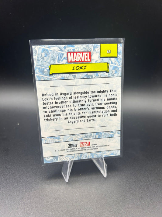 2024 Topps Chrome Marvel Loki Sapphire Base
