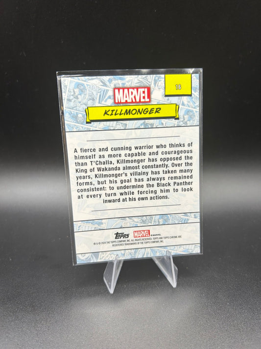 2024 Topps Chrome Marvel Killmonger Sapphire Base