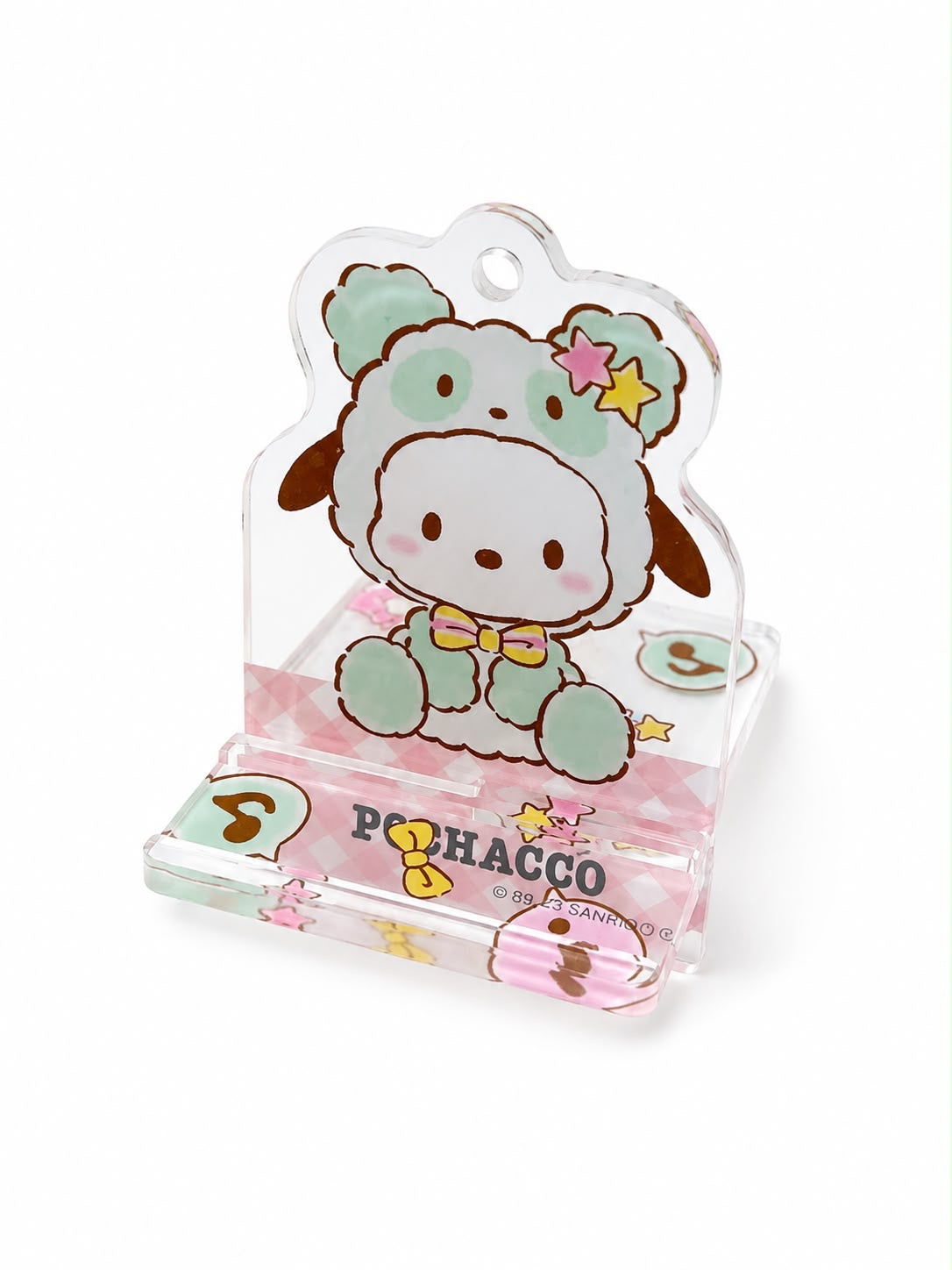 Pochacco Travel Phone Stand Acrylic Japanese Sanrio Keychain