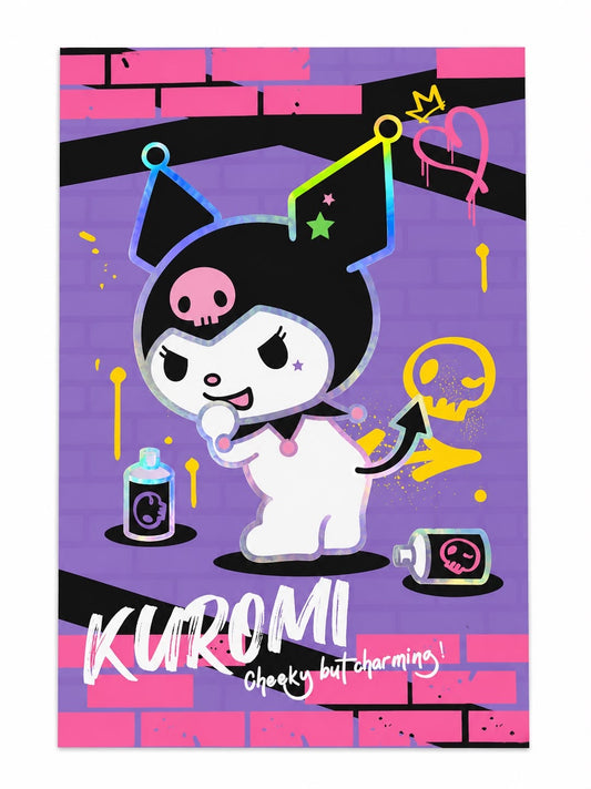 Purple Kuromi Graffiti A5 Sanrio Notebook