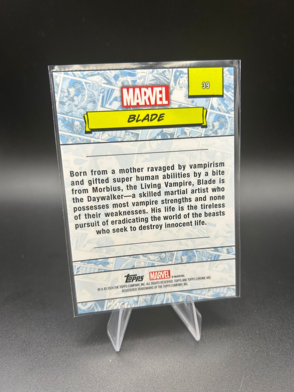2024 Topps Chrome Marvel Blade Sapphire Base