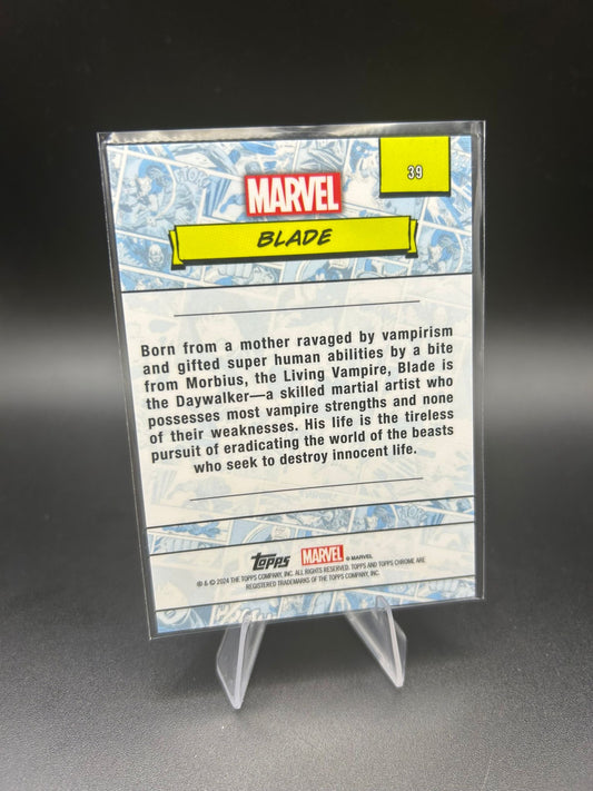 2024 Topps Chrome Marvel Blade Sapphire Base