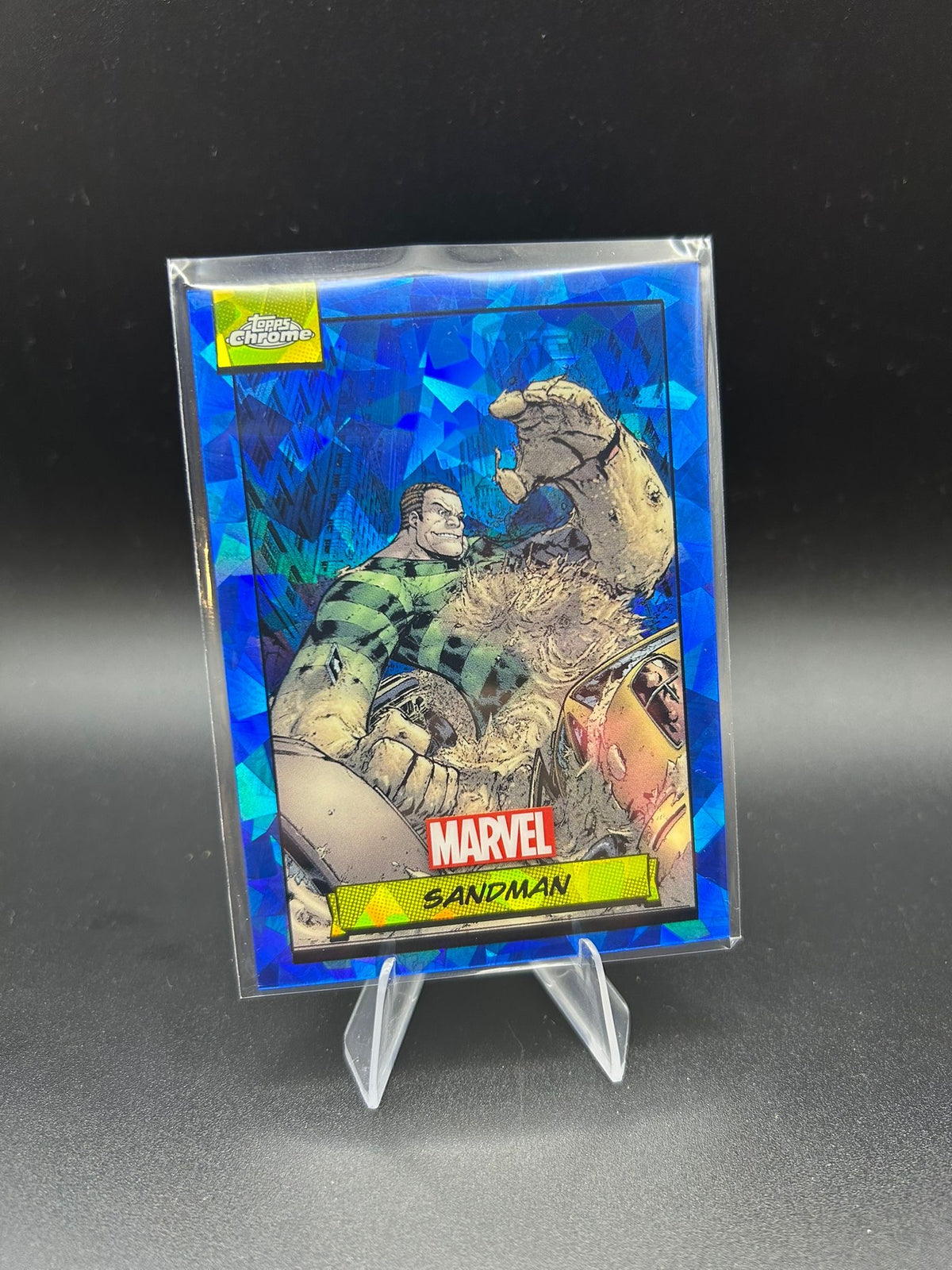2024 Topps Chrome Marvel Sandman Sapphire Base