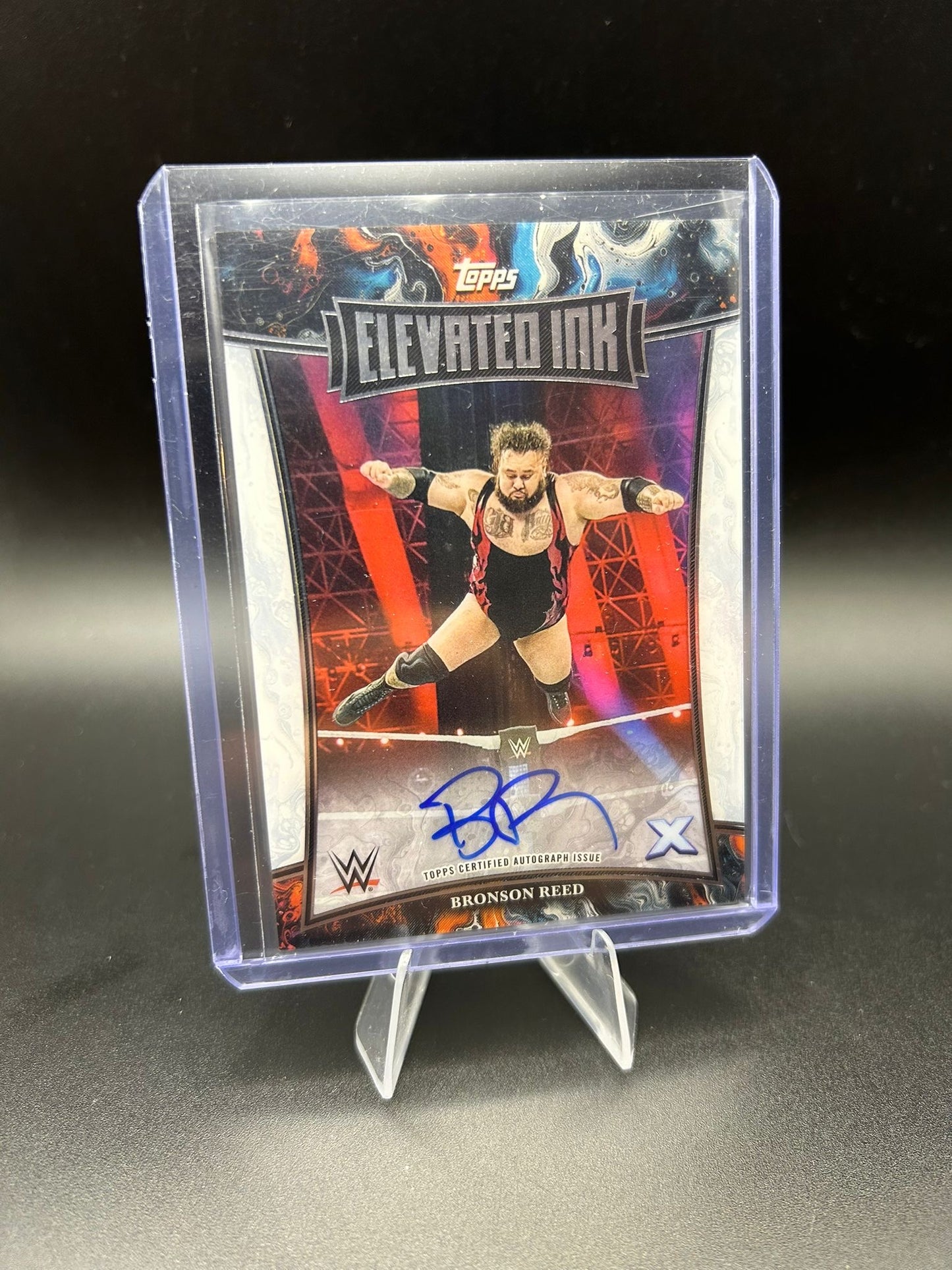 2025 WWE Topps Chrome Exalted Bronson Reed Elevated Ink