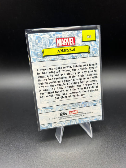 2024 Topps Chrome Marvel Nebula Sapphire Base