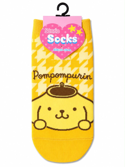 PomPomPurin Dogtooth 23-25cm Sanrio Socks