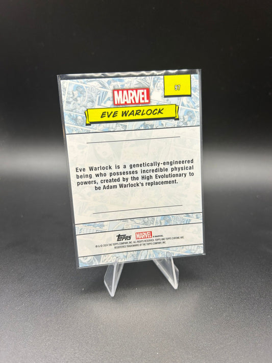 2024 Topps Chrome Marvel Eve Warlock Sapphire Base