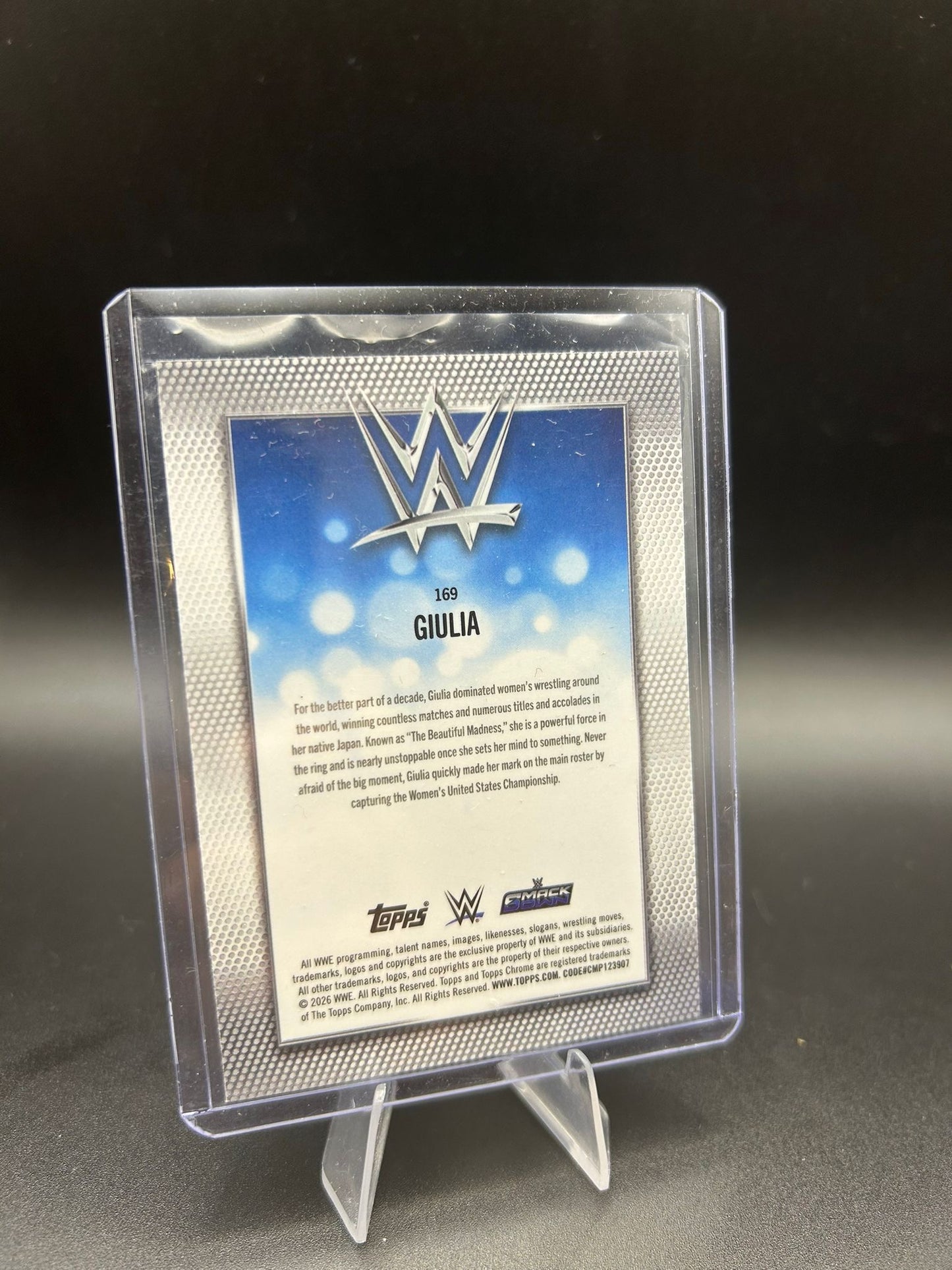 2026 WWE Topps Chrome Giulia /75 Purple Wave