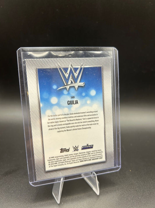2026 WWE Topps Chrome Giulia /75 Purple Wave