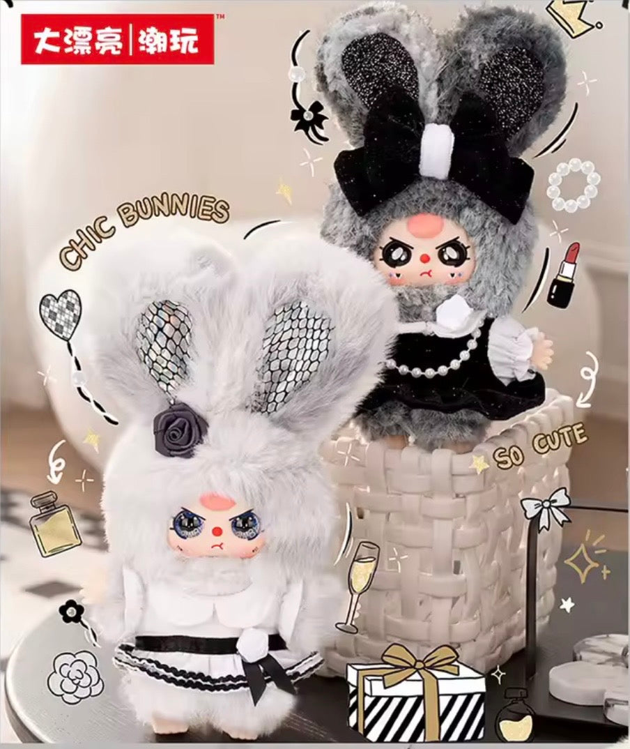 Baby Three Absolute Black & White Bunny Blind Box
