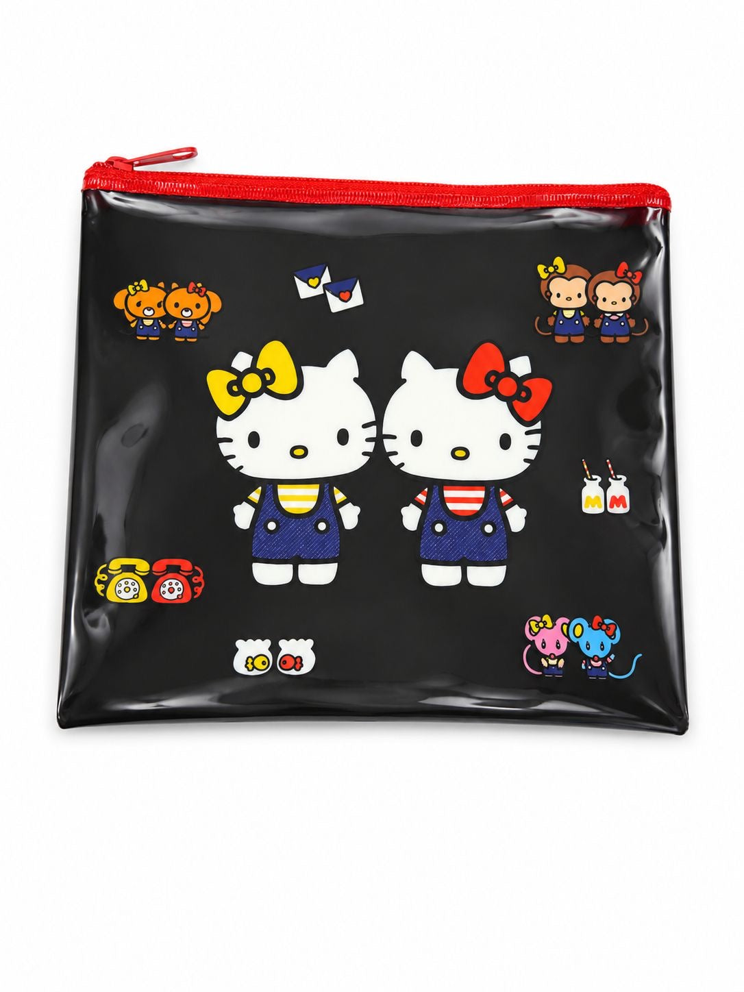 Hello Kitty x Mimmy PVC Black Japanese Sanrio Zip Pouch