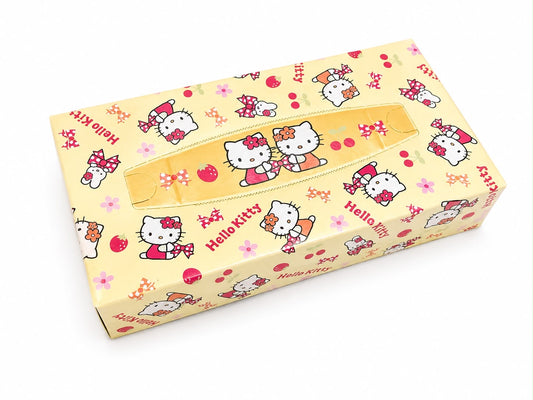 Hello Kitty Yellow Japanese Sanrio Boxed Tissues