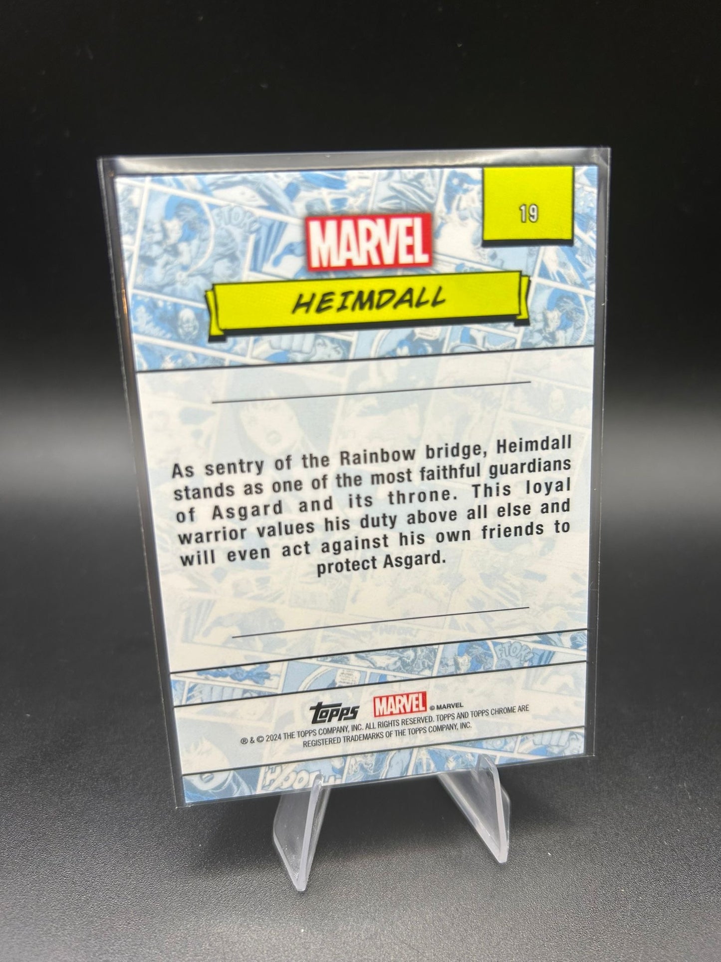 2024 Topps Chrome Marvel Heimdall Sapphire Base