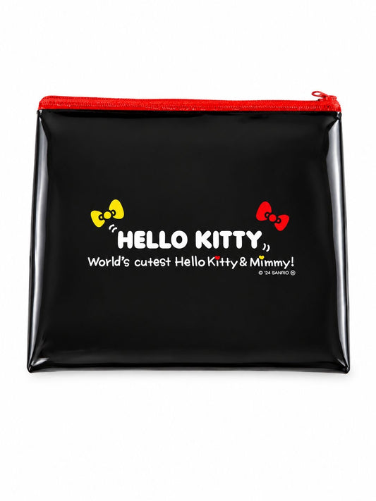 Hello Kitty x Mimmy PVC Black Japanese Sanrio Zip Pouch