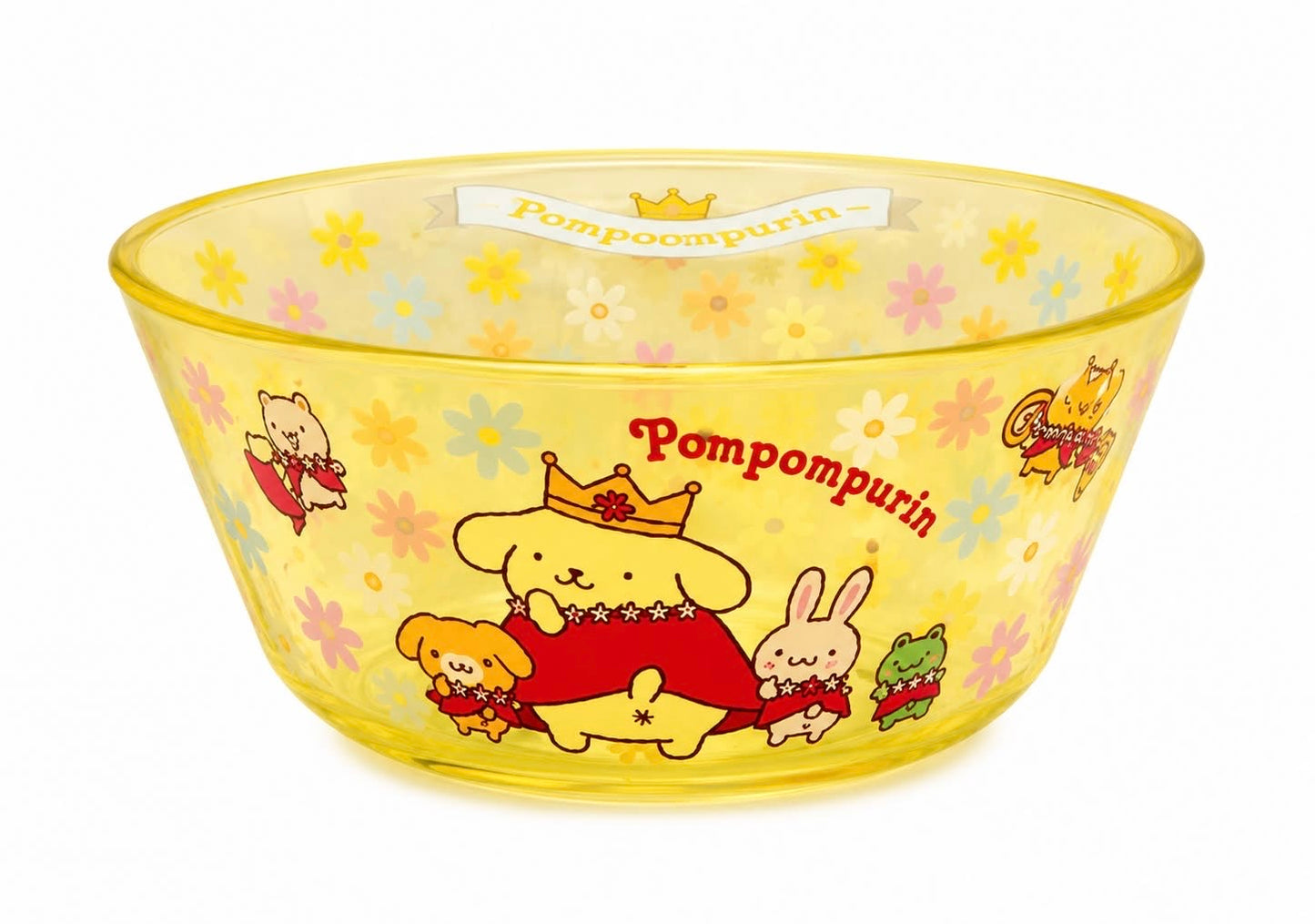 PomPomPurin Yellow Plastic 400ml Japanese Sanrio Bowl