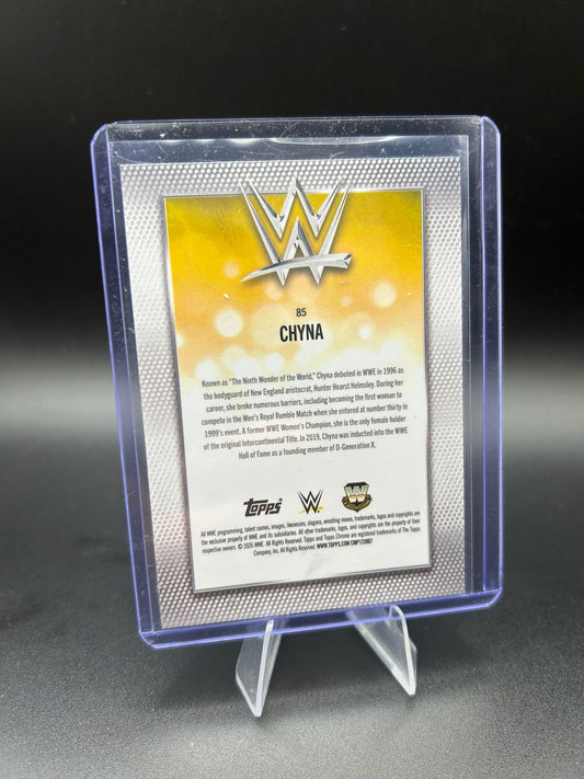 2026 WWE Topps Chrome Chyna /250 Pink Wave