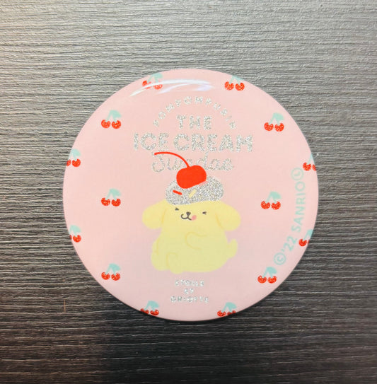 PomPomPurin Ice Cream Sundae 5.5cm Japanese Sanrio Badge