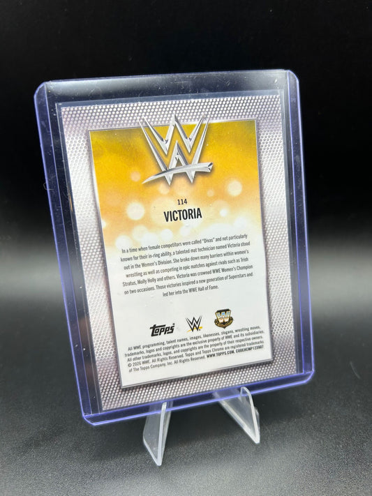 2026 WWE Topps Chrome Logofractor Victoria /99 Green