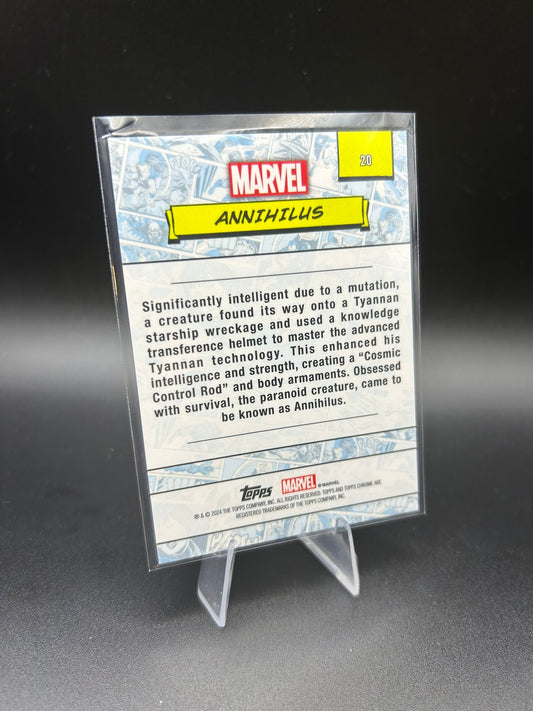 2024 Topps Chrome Marvel Annihilus Sapphire Base
