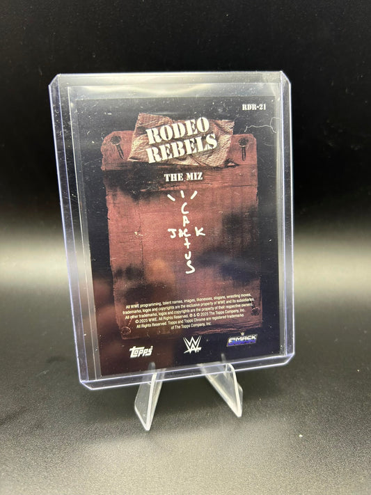 2025 WWE Topps Cactus Jack The Miz /50 Gold Rodeo Rebels