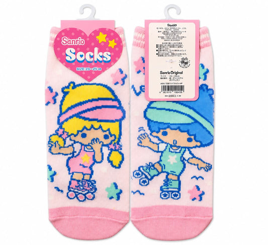 Twin Stars Rollerskate 23-25cm Japanese Sanrio Socks