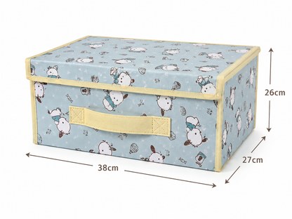 Large Pochacco Folding Canvas Japanese Sanrio Storage Box