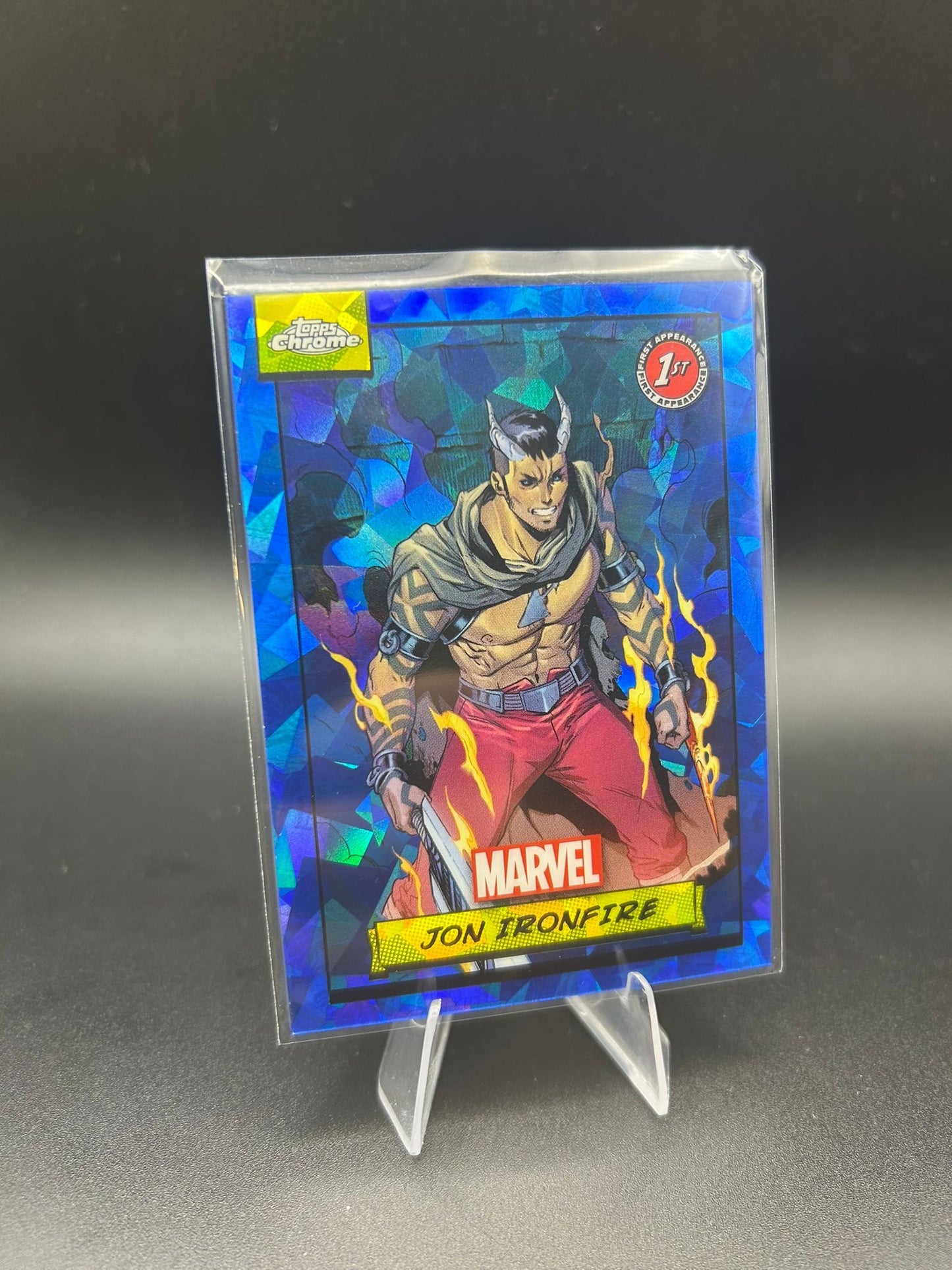 2024 Topps Chrome Marvel Jon Ironfire Sapphire Base