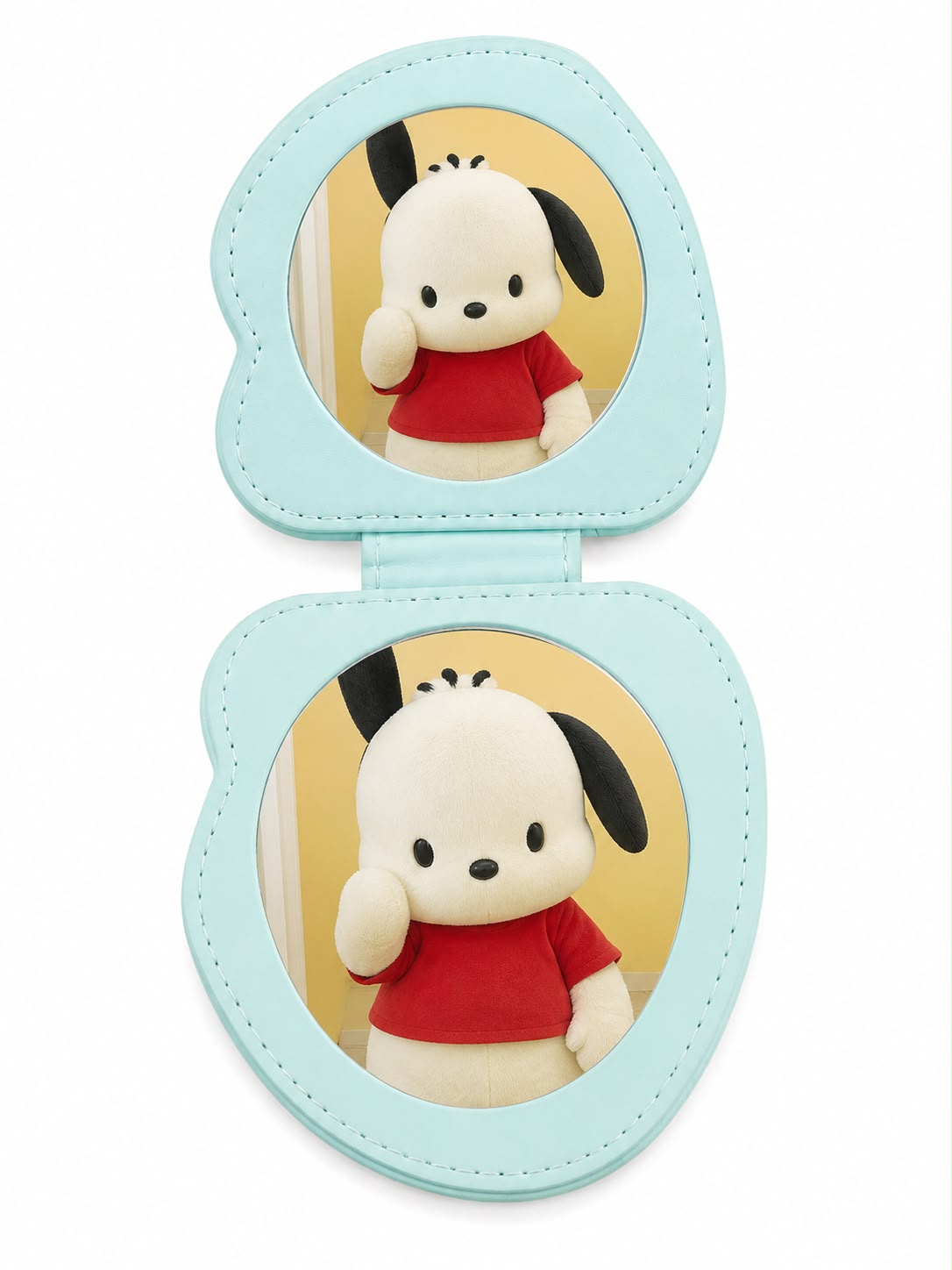 Pochacco Dual Compact Leatherette Mirror Japanese Sanrio