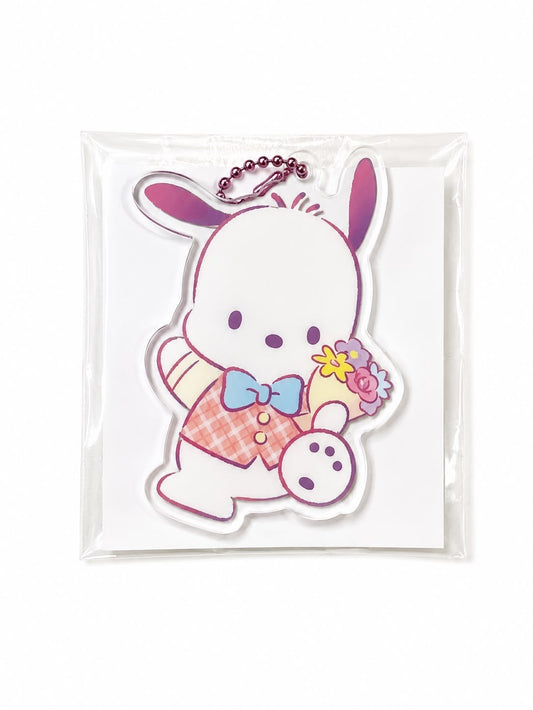 Pochacco Balloon Party Acrylic Japanese Sanrio Keychain