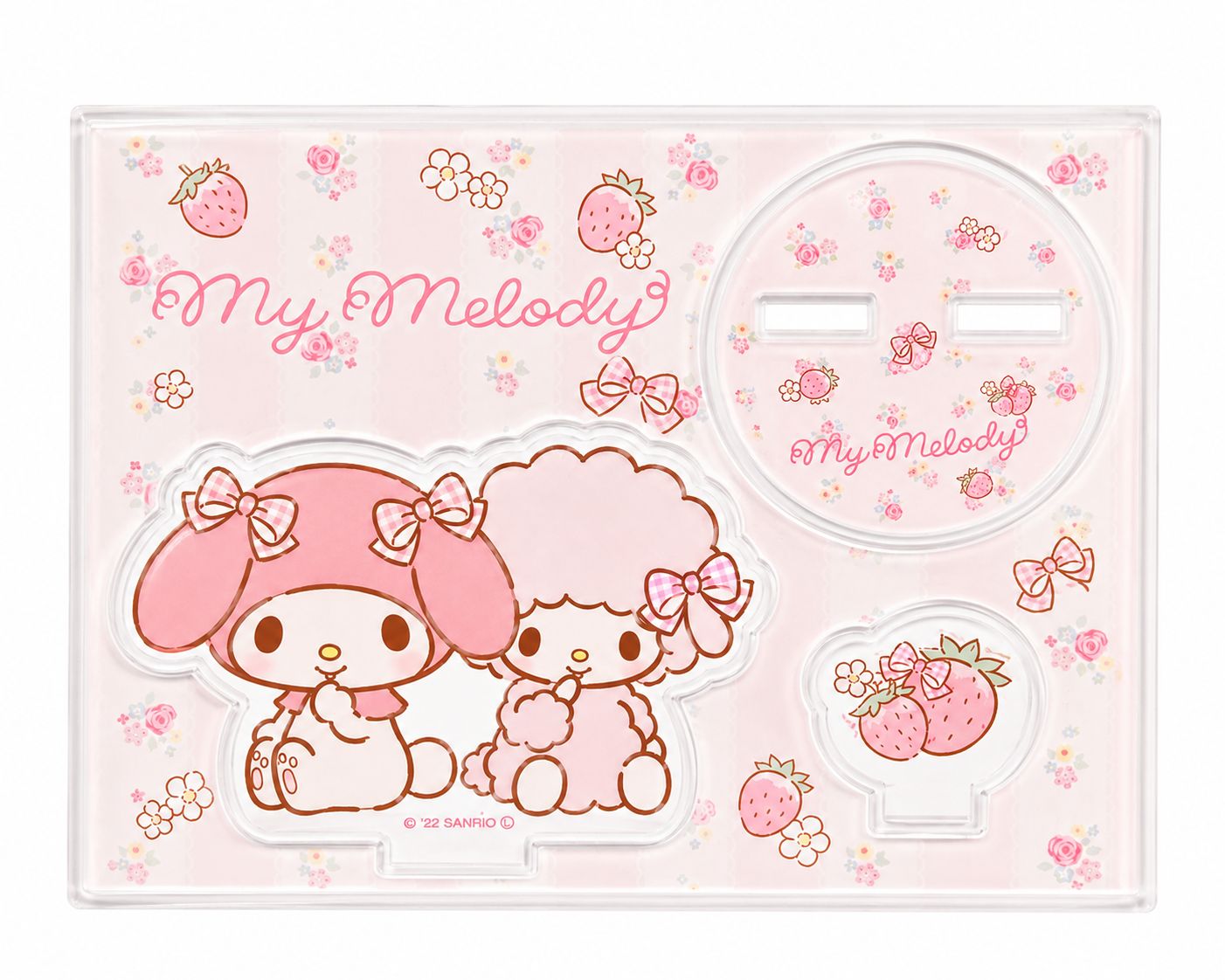 Melody x Piano Strawberry Acrylic Display Stand Japanese Sanrio