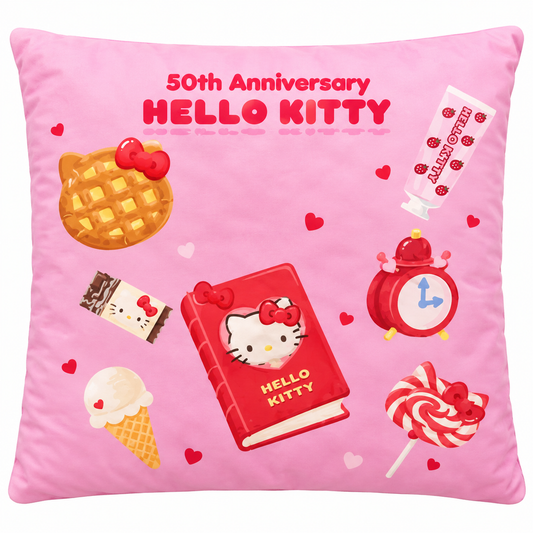 Hello Kitty 50th Pink Gumball Bedtime Japanese Sanrio Cushion