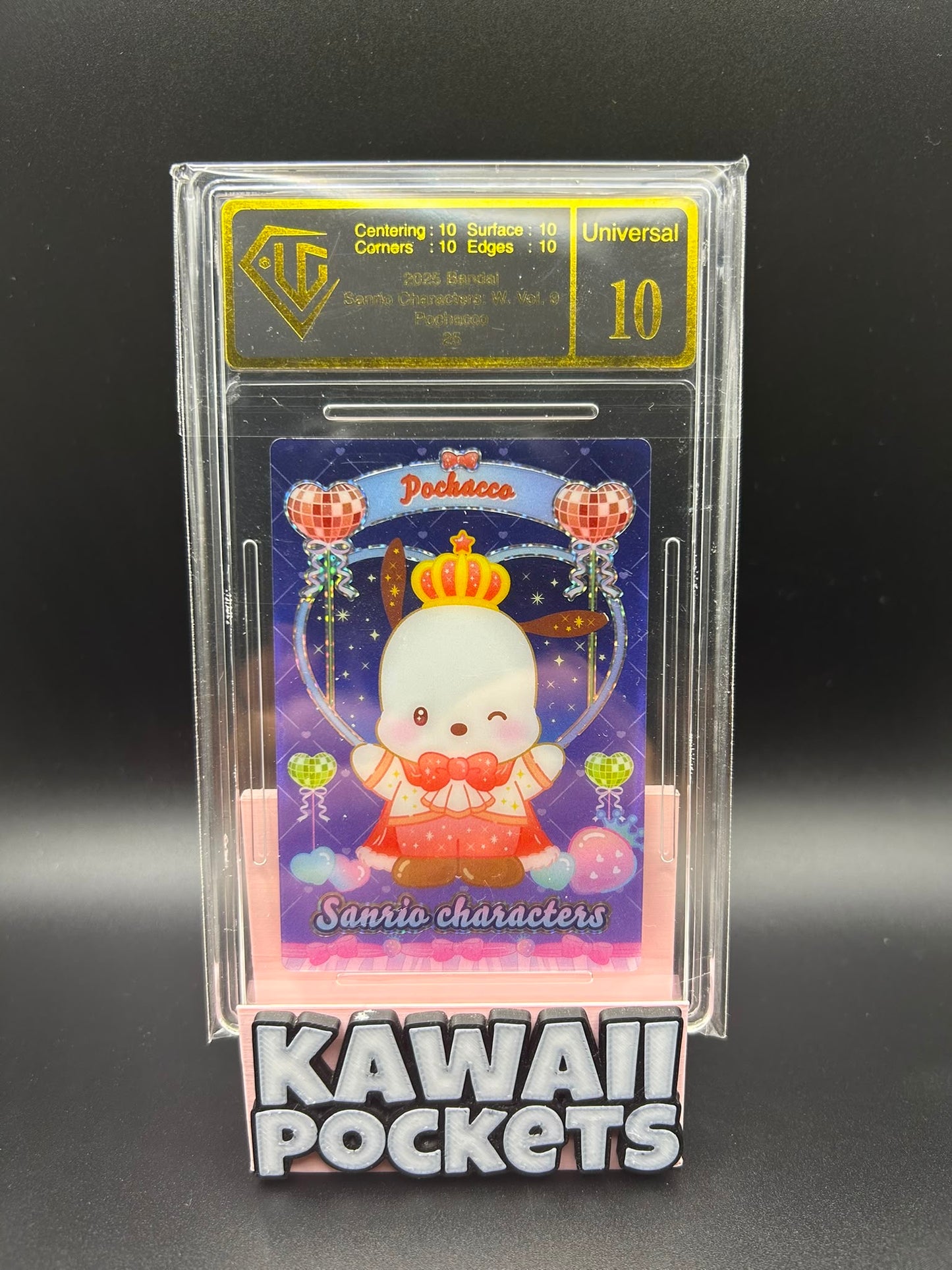 2025 Bandai Pochacco Vol.9 | No.25 Japanese Sanrio Wafer Card UGC Graded 10 Slab