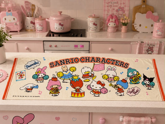 Sanrio Cheerleader Long Hand Towel/Counter Mat Japanese Sanrio