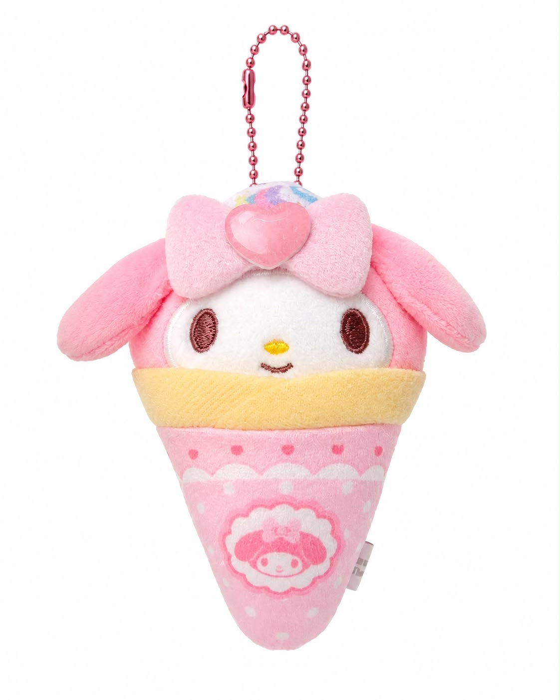 My Melody Pink Ice Cream Japanese Sanrio Plush Keychain