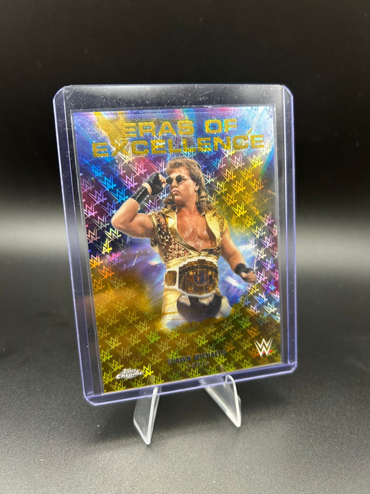 2026 WWE Topps Chrome Logofractor Shawn Michaels /50 Gold EOE Eras