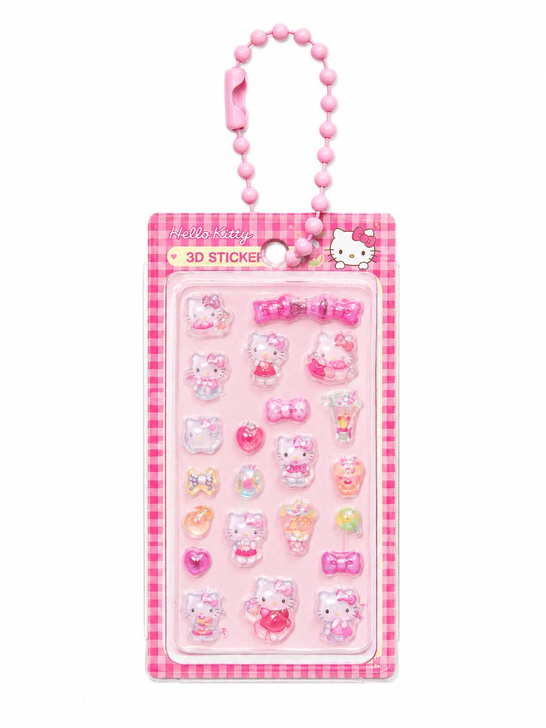Miniature 3D Bubble Sanrio Sticker Keychain