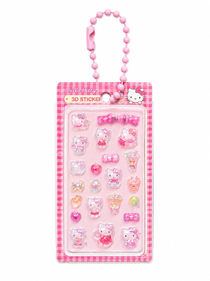 Miniature 3D Bubble Sanrio Sticker Keychain